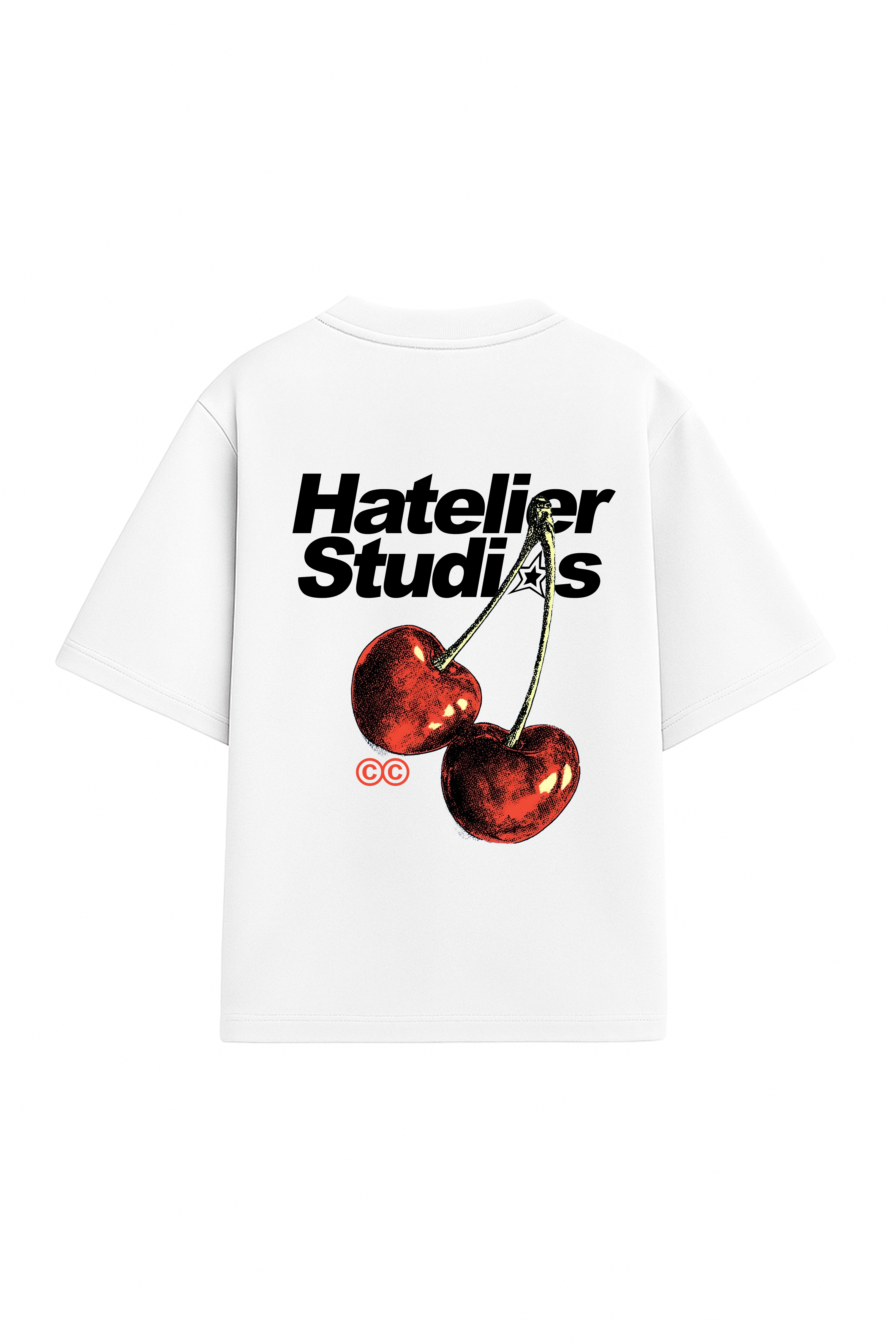 Cherry Pair White Tee