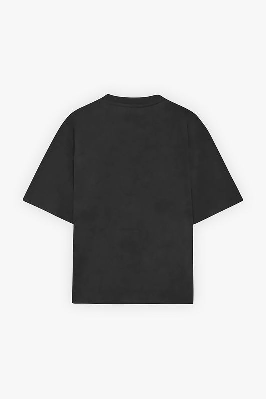 T-SHIRT BLACK ACID WASH 250 GSM